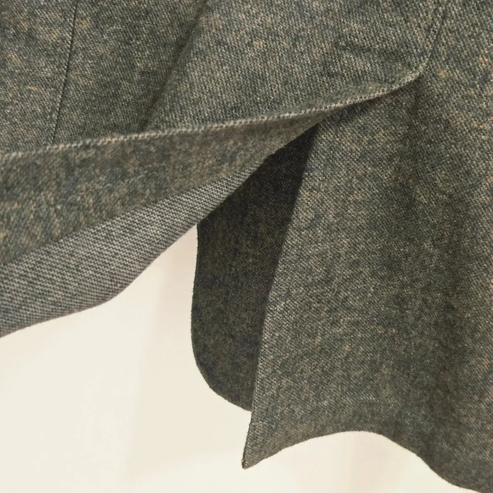 Kroon Harrison Sport Coat Mens 46L Brown marled Cotton Wool Linen Blend Blazer